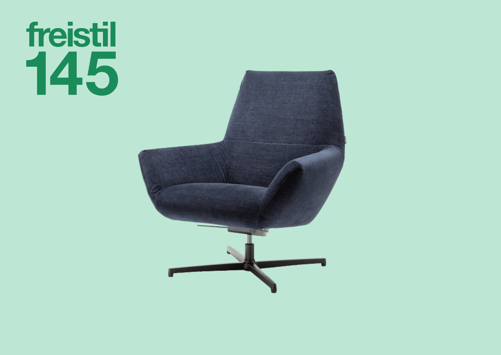 dunkelblauer Sessel aus freistil Kollektion 145